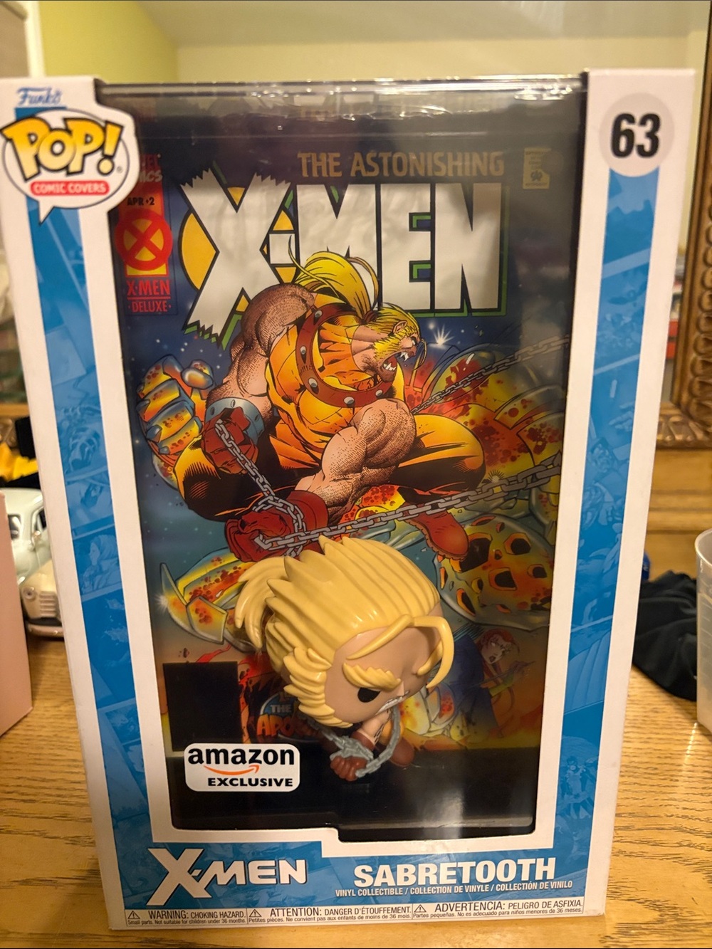 Funko X-Men Sabretooth Pop! Vinyl Figure - Yellow, Orange, Blue